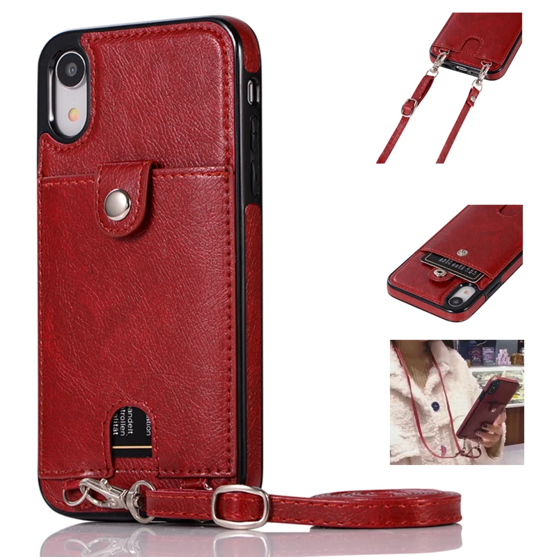 For Samsung Note 10 Plus 10+ S8 S9 S10 Plus S10E S7 Edge Case Wallet Leather Cover For iPhone X 11 Pro XR XS Max 7 8 6 6s Plus