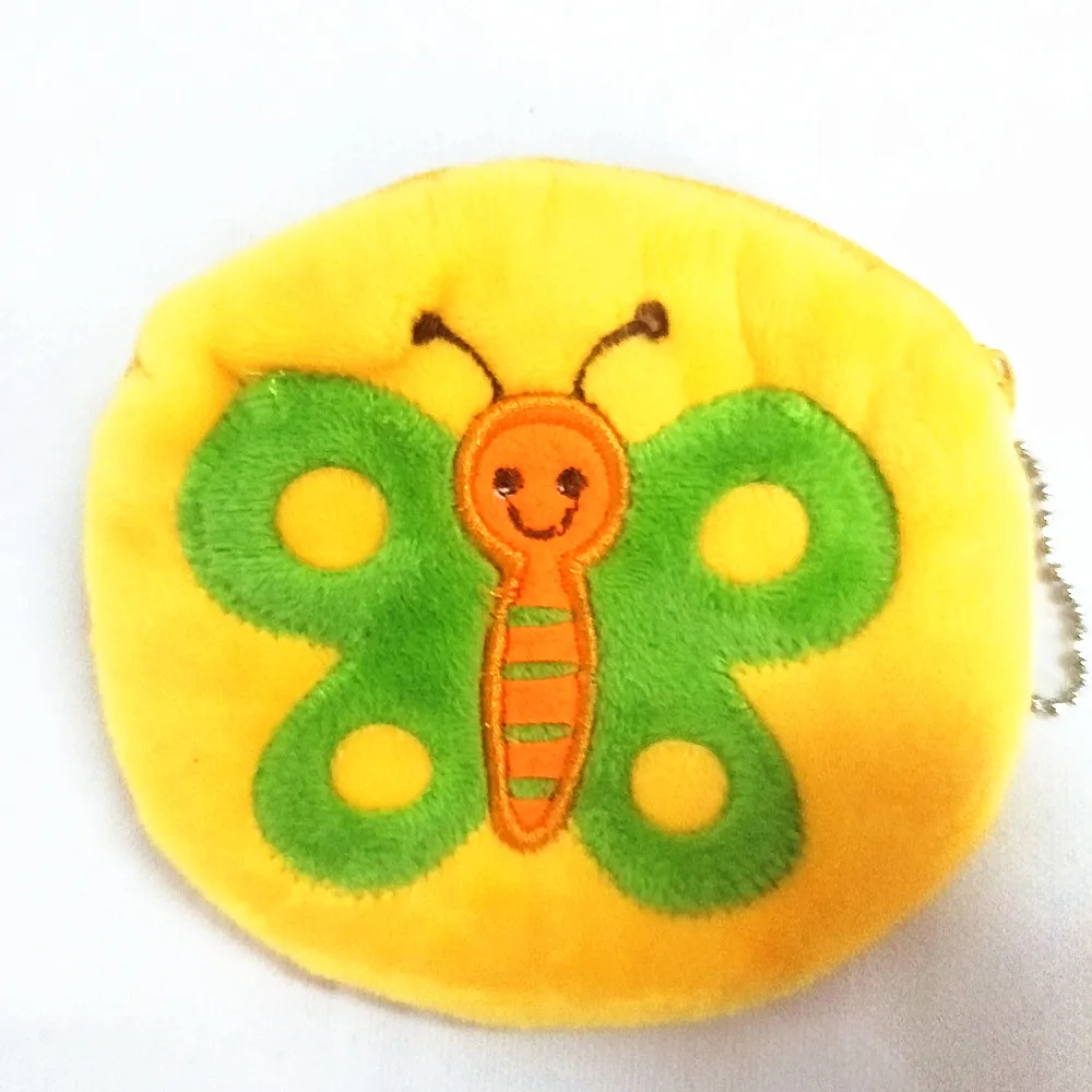 Плюшевый Кошелек с изображением красивой бабочки M049 повседневный кошелек