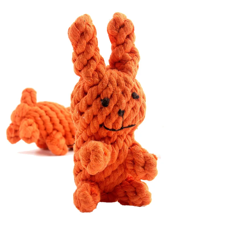 3 шт./лот жевательные игрушки для собак утка Медведь Кролик мультяшный узел