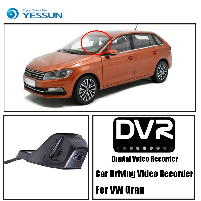 Автомобильная Передняя видеокамера YESSUN камера для парковки задним ходом Volkswagen