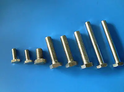 50 шт. M6x80mm Метрической Резьбой Из Нержавеющей Стали Вне Шестигранной Головкой