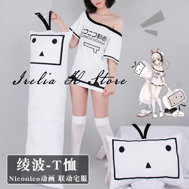 Женский Повседневный костюм для косплея Ayanami Милая футболка sext|Костюмы аниме| |