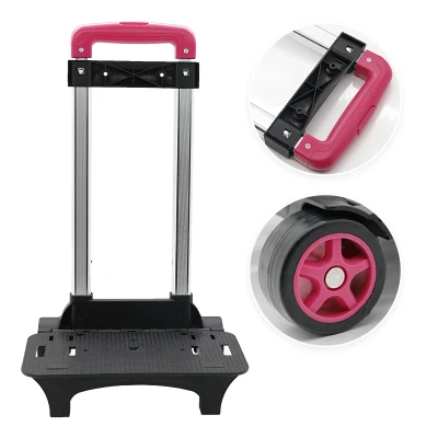 L804 Rose 2Wheel Съемная металлическая ручка с колесами, портативная Выдвижная складная тележка для путешествий, чемодан, ручная тележка, запчасти для багажа - Цвет: L804 Rose 2Wheel