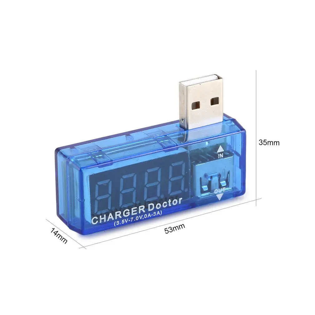 Цифровой USB зарядное устройство Доктор Ампер Вольтметр тестер напряжения тока