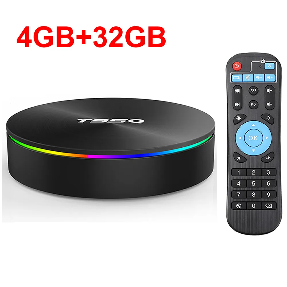 4GB 32GB T95Q Android 9,0 Smart tv BOX Amlogic S905X2 Четырехъядерный 4 ГБ ОЗУ 64 Гб ПЗУ BT4.1 USB3.0 2,4G/5G двойной wifi 3D 4 K HDR телеприставка - Цвет: 4GB 32GB