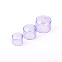 5pcs inner diameter 20 63mm transparent pvc pipe caps high quality din plastic new material drinking water pipe hose end cap