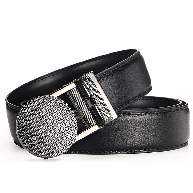 Мужской ремень из натуральной кожи с автоматической пряжкой мужские ремни