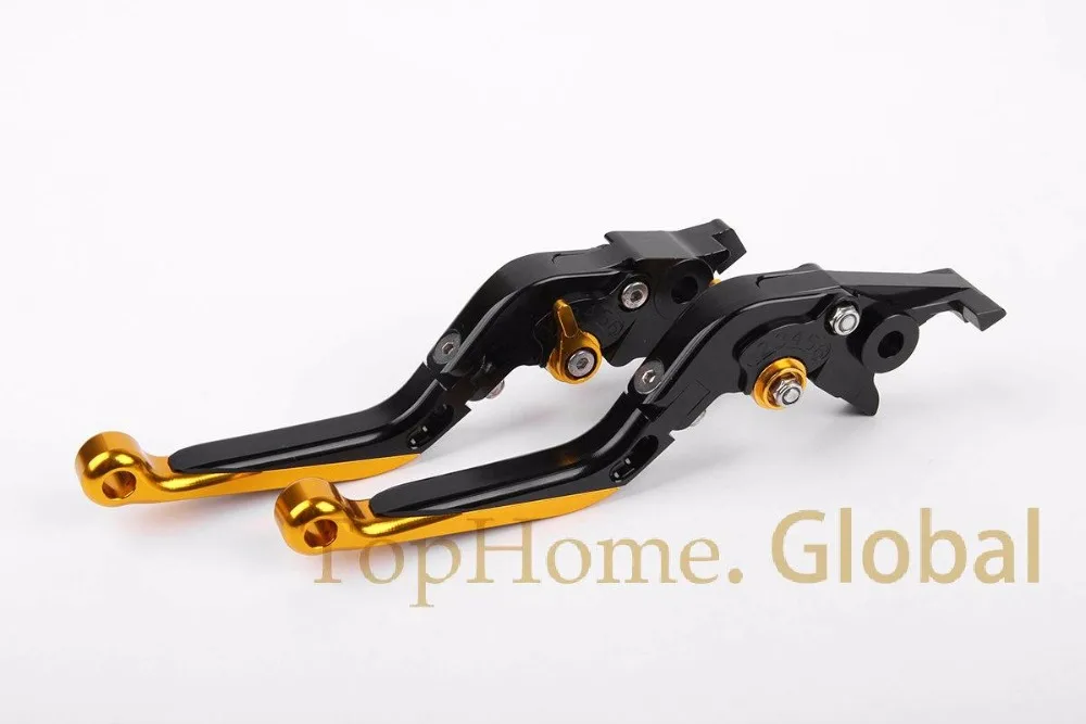 Для Bajaj Pulsar 200 NS складные выдвижной сцепные рычаги черный и золотой CNC