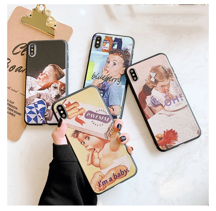 GlamPhone чехол Милый Мультфильм иллюстрация чехол для телефона для iPhone X XS Max XR Мягкий силиконовый чехол для iPhone 7 8 6 6s Plus чехол