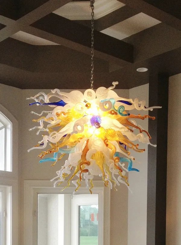 

Free Shipping 100% Hand Blown Artistic Lamp Dale Chihuly Murano Borosilicate Glass Mouth Blown Chandelier