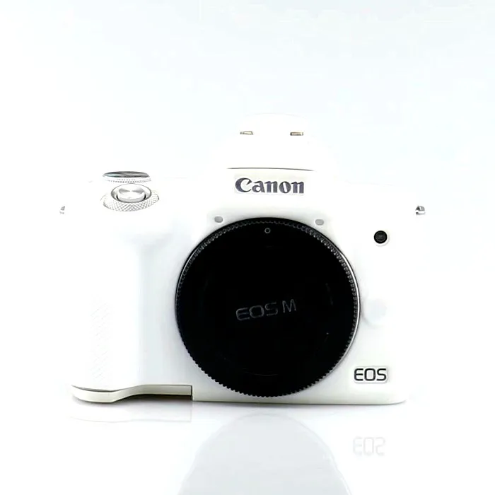 M50 white Силиконовый резиновый чехол для камеры, защитный чехол для камеры Canon EOS R M100 M6 M10 M50 - Цвет: M50 white