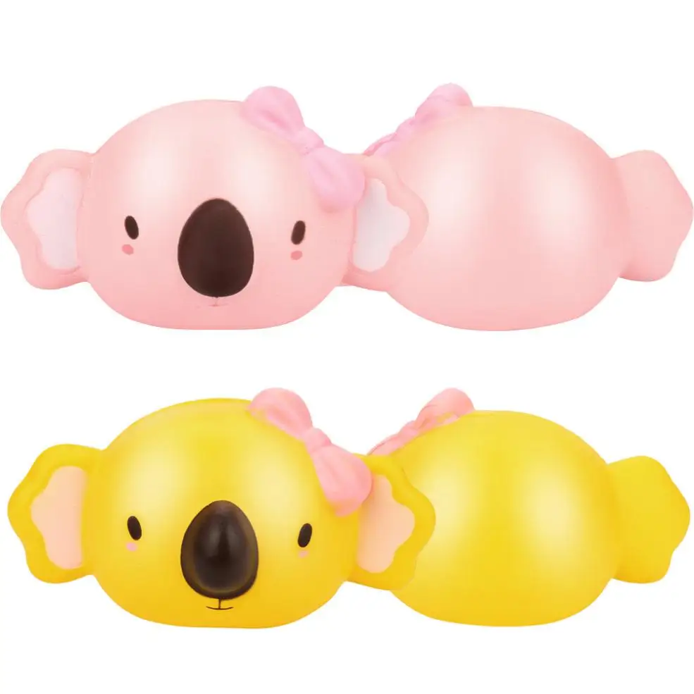 Kawaii Squishy Koala мордочка медленно растет Джамбо подвеска мягкий сладкий крем