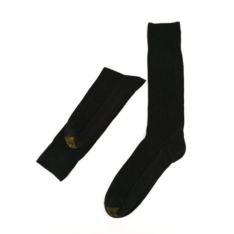 Мужские классические рабочие носки 3 пары черный цвет Мужская упаковка хлопок