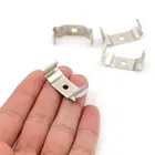 4Pcs Stainless Iron T8 Fluorescent Tube Mounting Bracket Clips Fix Accessories Integrated T8  LED Tube Bracket Clips