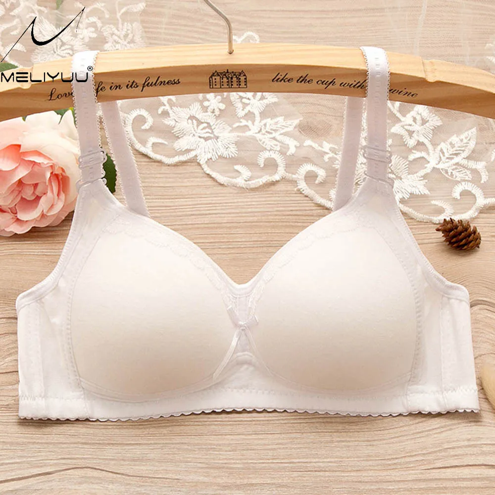 Бюстгальтер без косточек с регулируемыми бретелями однотонный|underwear bra|girls underwear