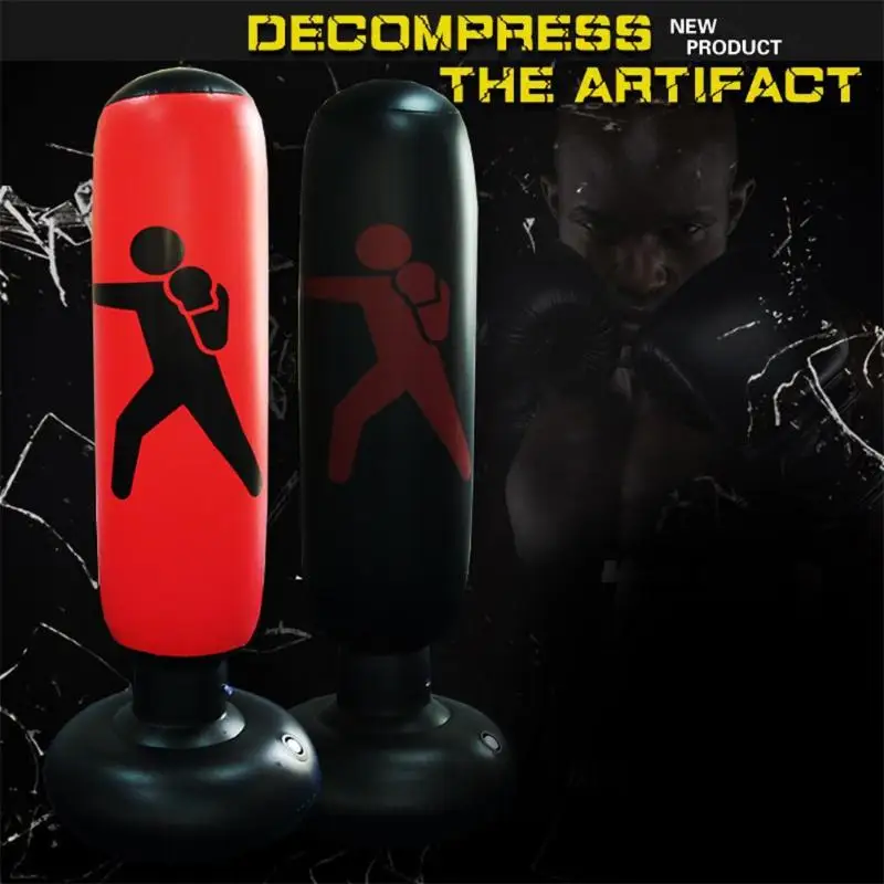 

Anti Anxiety Boxing Sandbag Inflatable Hanging Kick Fitness Punching Bag Training Sports Tool Pressure Relief Bounce Squeeze Toy