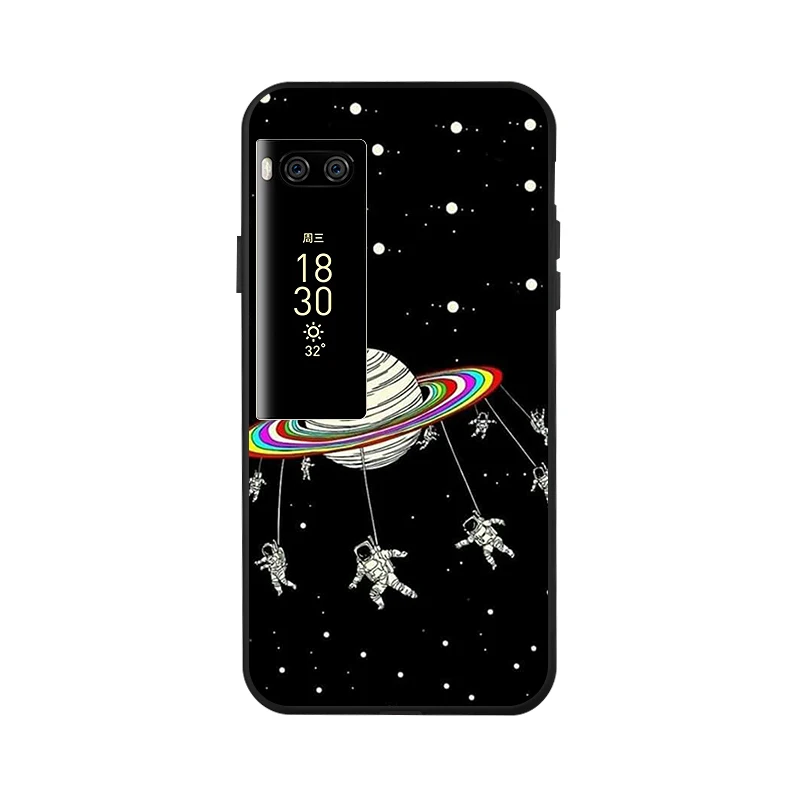Модный черный окрашенный чехол для Meizu M6 Note Meilan 6 M6S 16 Plus M6T 16X чехол противоударный чехол для Meizu Pro 7 Plus - Цвет: x041