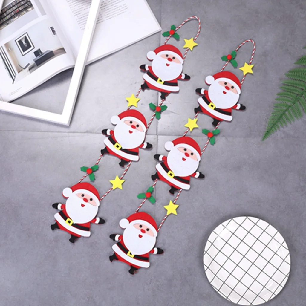 

Christmas Decoration Santa Claus Climbing On Rope for Indoor Outdoor Wall Window Hanging Xmas Ornament