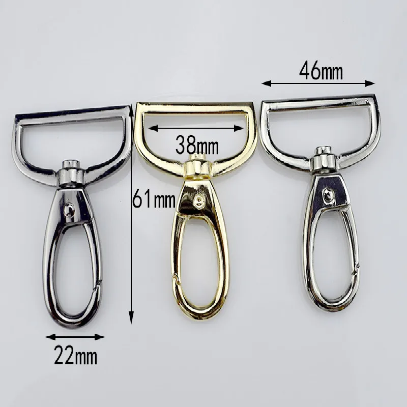 Meetee 4pcs 38mm Bag Metal Hang Buckles Strap Lobster Clasp Collar Snap Hook DIY KeyChain Hardware Crafts Accessories F2-11 | Дом и сад