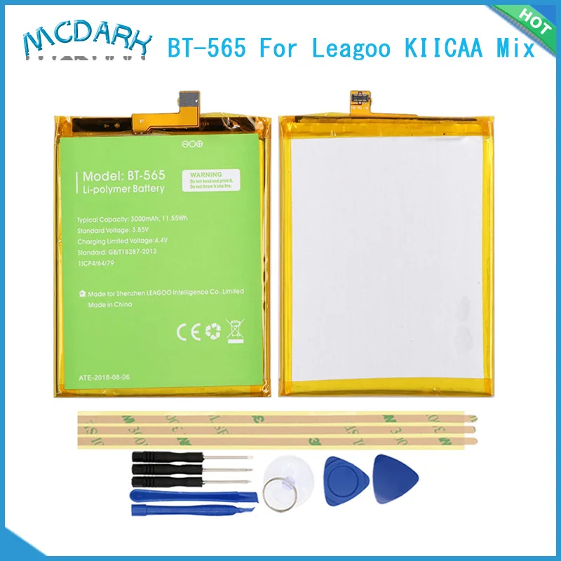 Mcdark 3000mAh Аккумуляторы высокой производительности BT 565 Батарея для Leagoo KIICAA Mix