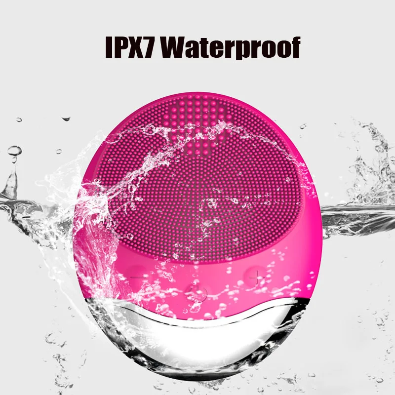 

Waterproof Face Brush wireless charge Electric Face washing Cleaning Massage Brush Deep Exfoliator Skin Pore Cleanser