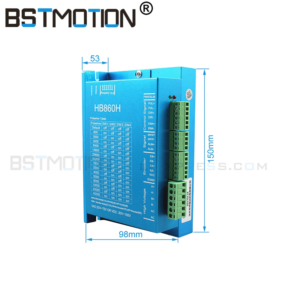Сервомотор Nema 34 86HB250 118B + HB860H с замкнутым контуром Гибридный Драйвер 2 фазного