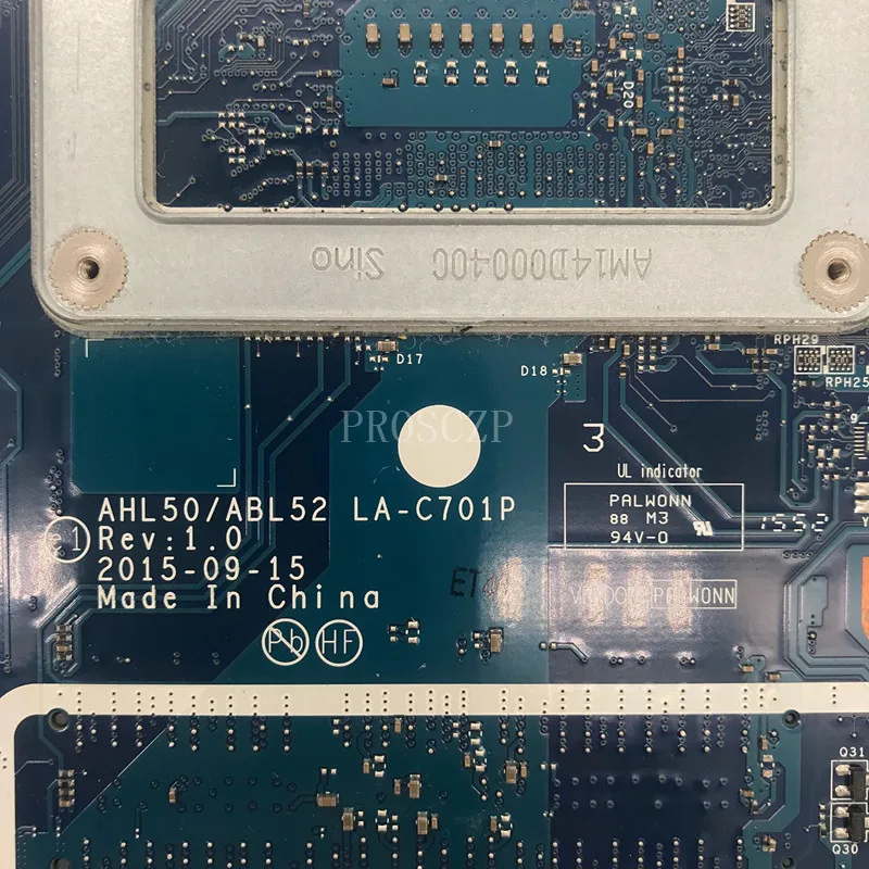 Высококачественная материнская плата для ноутбука 15-AC 240 250 G4 822042-601 AHL50/ABL52 Φ с