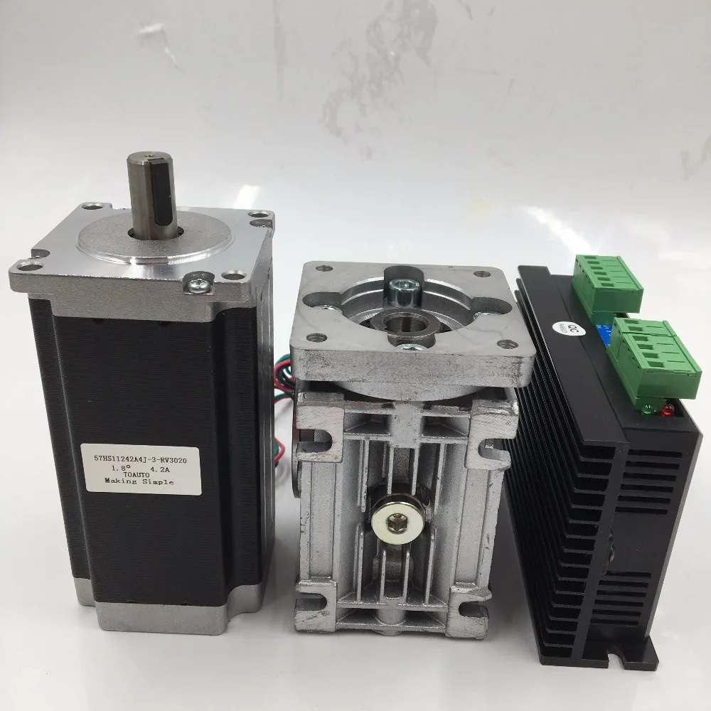 Ratio 50:1 Geared Stepper Motor Nema23 L112mm 4.2A 1.8degree Gearbox Speed Reducer Driver CNC Router Kit | Обустройство дома