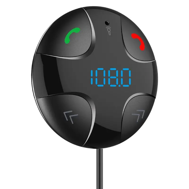 DC 12 V-24 V Bluetooth 4,2 громкой связи Bluetooth гарнитура для Беспроводной автомобильный fm-передатчик Bluetooth Micro SD/TF карты MP3& двойной зарядка через usb комплект