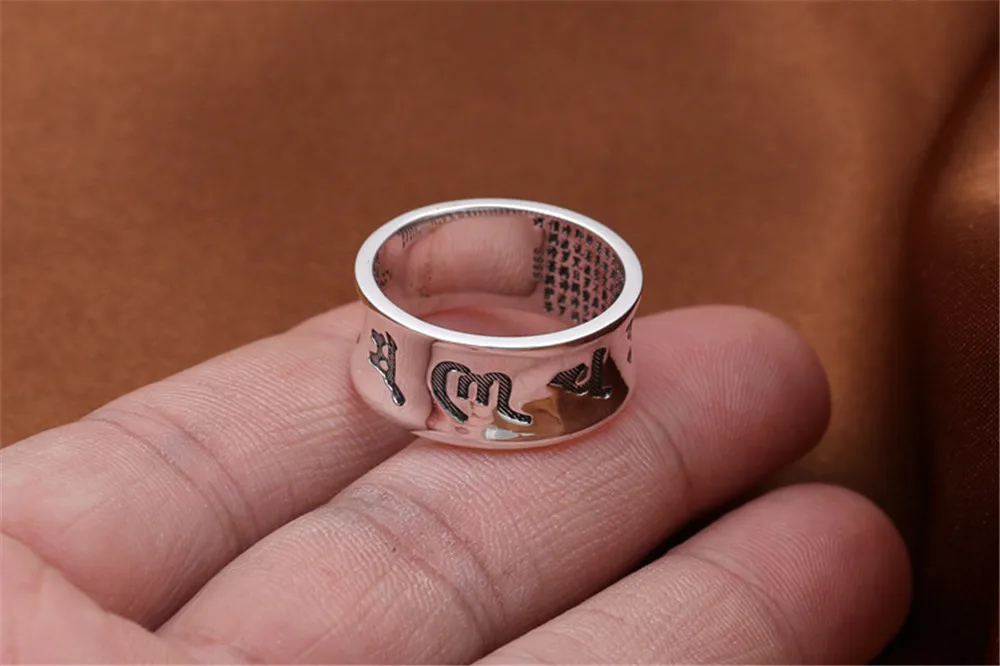 Женское и мужское Винтажное кольцо из серебра 100% пробы |