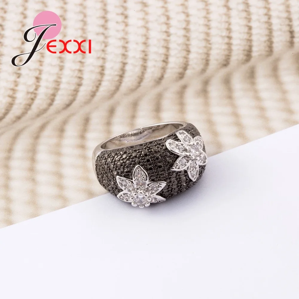 Женские блестящие стразы в виде цветка круглые из 100% серебра 925 пробы вечерние