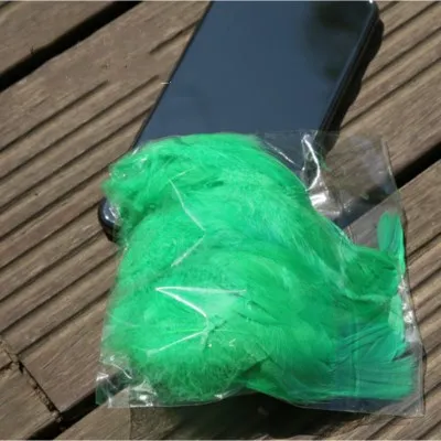 Green 100 шт натуральный гусь перья паров 8-12 см красочные Лебедь перо Плюм для домашние рукодельные украшения DIY украшения ювелирных изделий - Цвет: Green