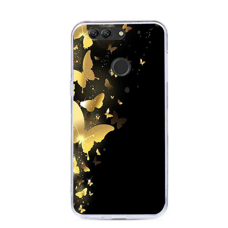 J&ampR Flower Plants Phone Cover For Huawei Nova 2 Plus Soft TPU Silicone Case Cute Animal BAC-L23 Cases |
