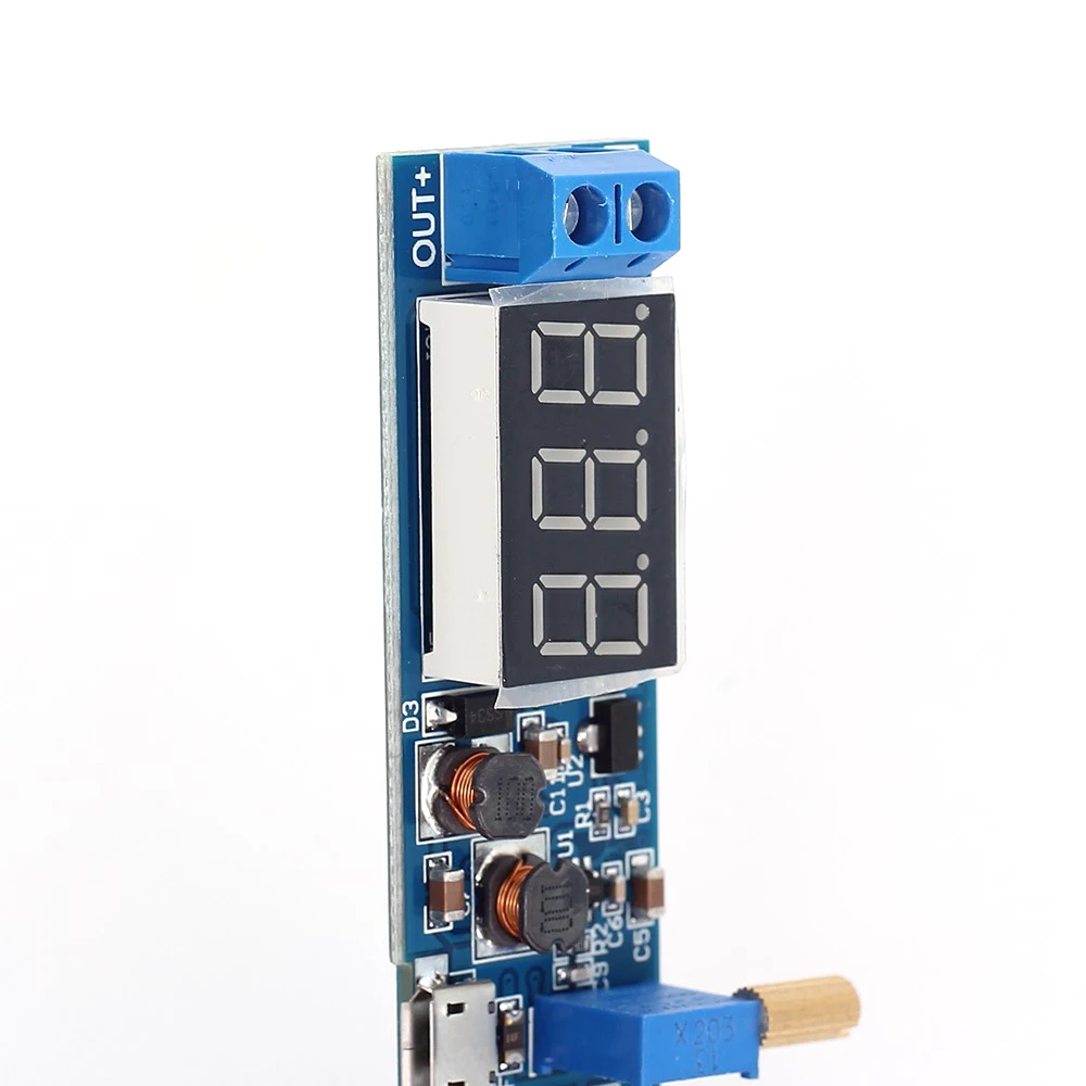 100 шт./лот повышающий/понижающий блок питания с USB от 5 В до 3 В/12 Регулируемый