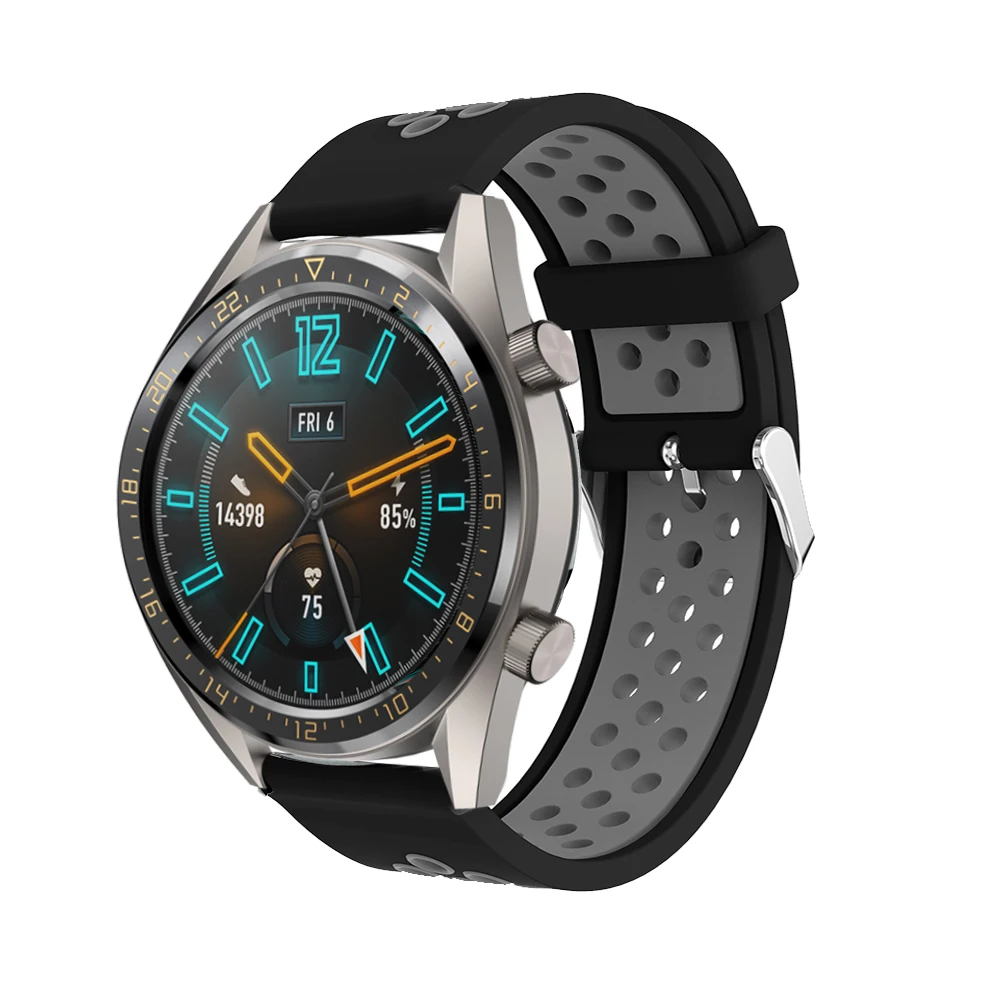 22 мм силиконовый наручный ремешок для Huawei Watch GT Замена Samsung Gear S3 Frontier классические