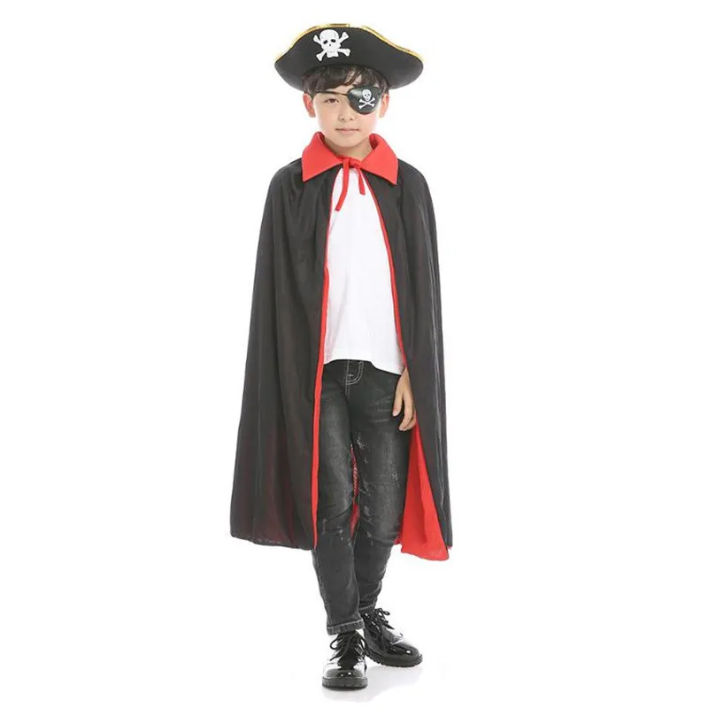 Плащ на Хеллоуин cos пират вампир ведьма черный красный плащ костюмы Хэллоуин для