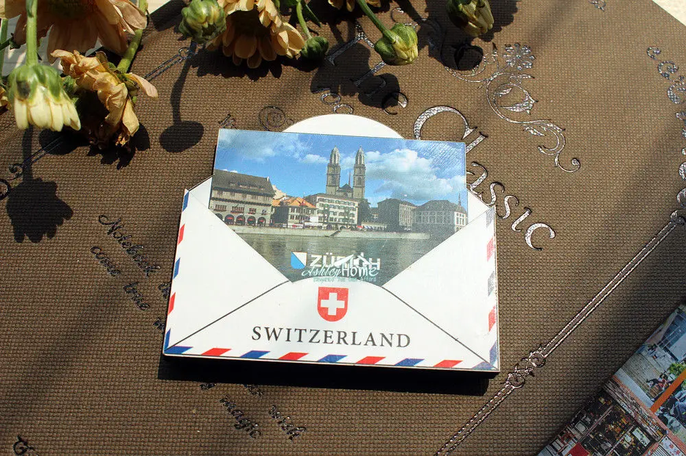 Zurich Switzerland туристический сувенир 3D Деревянный магнит на холодильник ремесло
