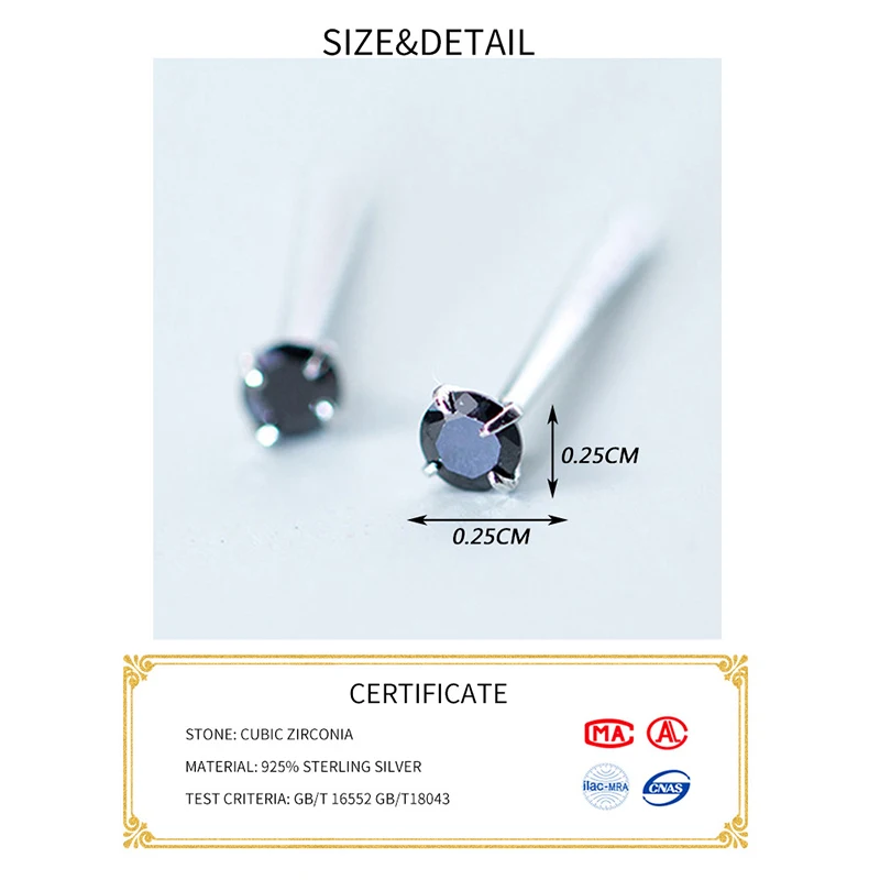 Серьги гвоздики женские из серебра 100% пробы с фианитами|Серьги-гвоздики| |