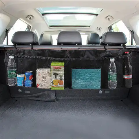 Органайзер для багажника автомобиля, сумка для хранения на заднем сиденье, органайзеры на спинку сиденья для Renault Megane 2, 3, Duster, VW Touran, Passat B6, Golf ...
