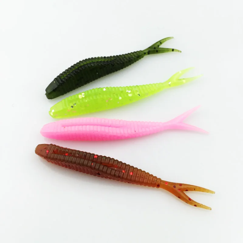 Мягкие силиконовые приманки 20 шт. искусственные мягкие 6 см/1 5 г рыболовная