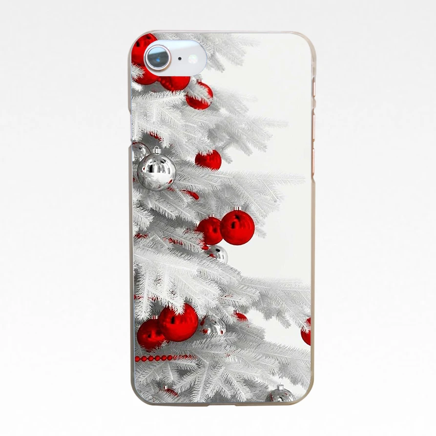 Laumans happy Новый год merry новогодняя елка Снег хлопья жесткий прозрачный чехол для