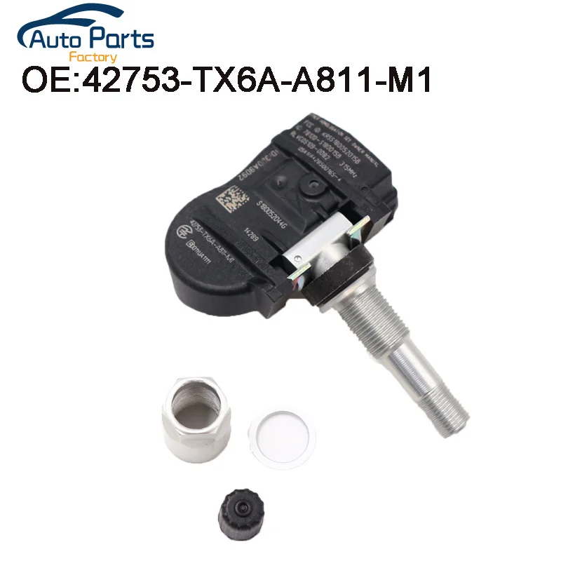 Новый высококачественный датчик давления в шинах TPMS датчик для Honda 42753-TX6A-A811-M1 42753TX6AA811M1 315 МГц Новый высококачественный датчик давления в шинах TPMS датчик для Honda 42753-TX6A-A811-M1 42753TX6AA811M1 315 МГц