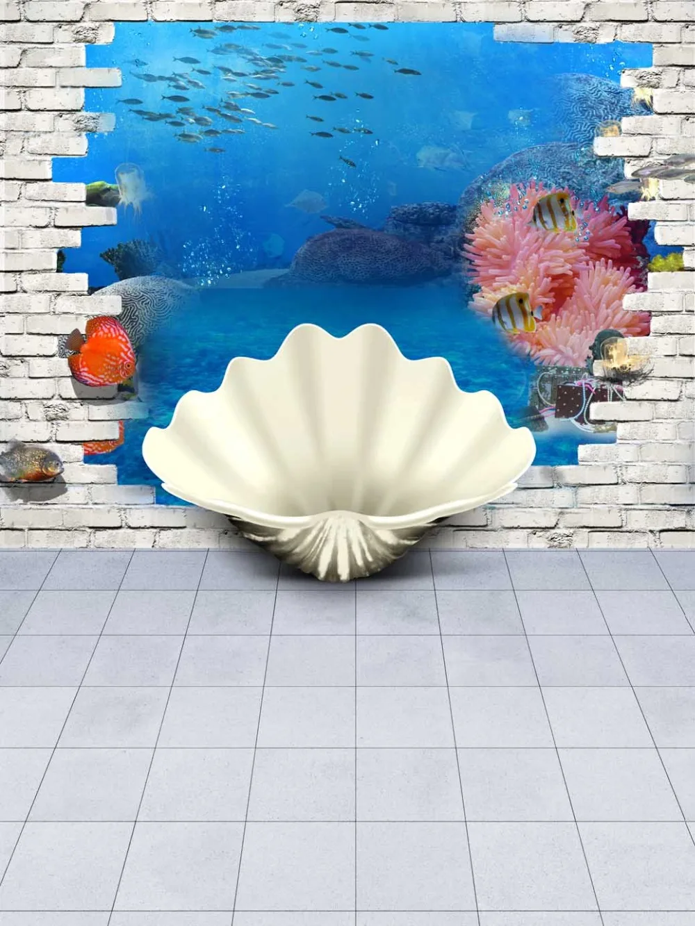 Фоны Mehofoto Русалка 3D оболочка фото стенд фоны для фотографии Подводный мир