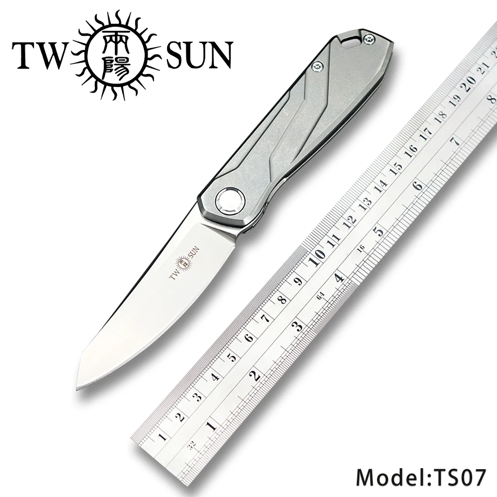 TwoSun TS07 TC4 титановый сплав d2 лезвие складной карманный нож тактические ножи охотничий нож Флиппер складной нож открытый инструмент