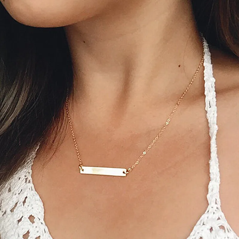 N729 минималистичное женское ключичное ожерелье модное ювелирное изделие летнее