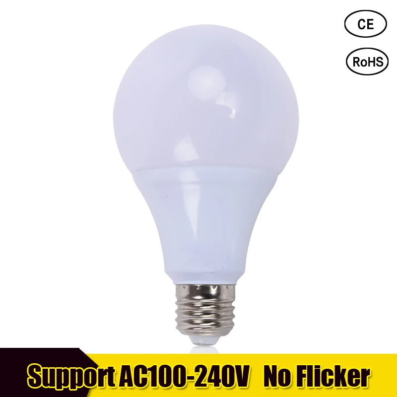 10pcs LED Bulb E27 Lampada Ampoule Bombilla 3W 5W 7W 9W 12W 15W B22 Lamp 220V Cold/Warm White Light Bulbs for Home | Освещение