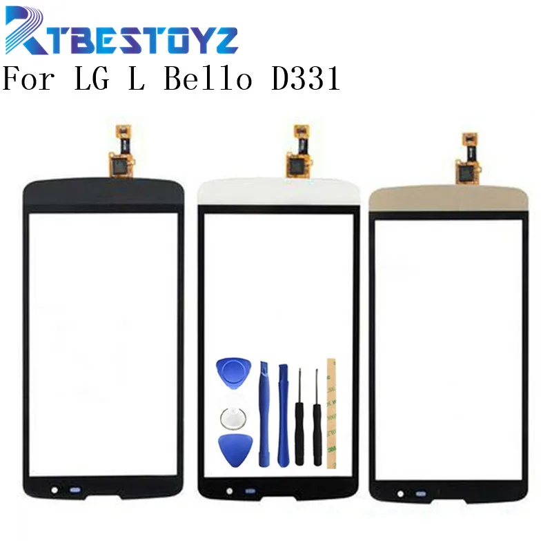 RTBESTOYZ 100% протестированная сенсорная стеклянная панель для LG L Bello D331 D335 D337