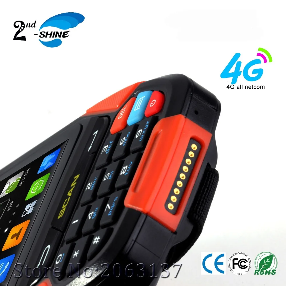 IP65 портативный Android PDA с поддержкой 1D беспроводной сканер штрих кода NFC лазерный