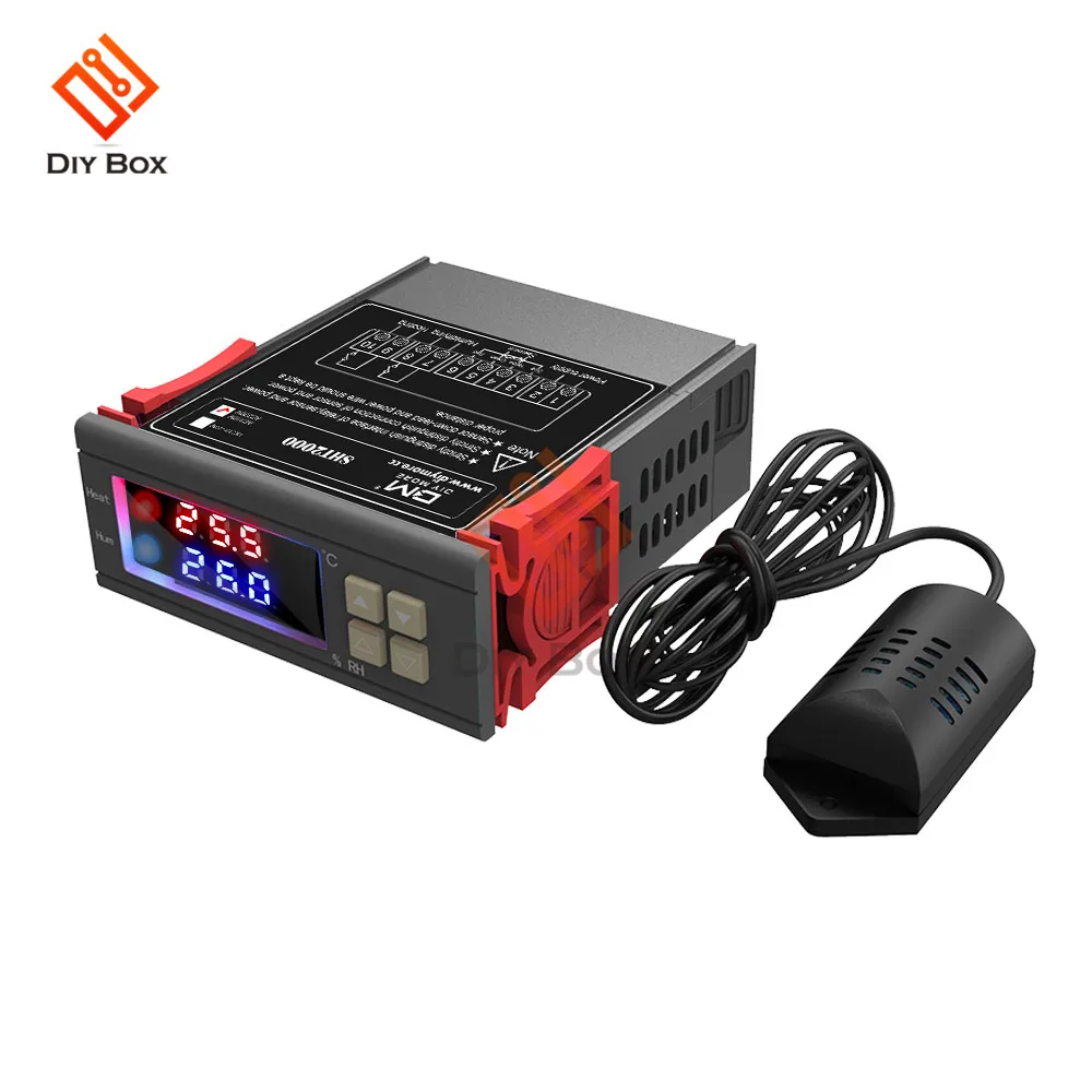 STC-1000 SHT2000 AC 110V 220V Цифровой термостат гигростат регулятор температуры влажности Регулятор терморегулятор гигрометр - Цвет: SHT2000