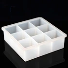 Форма Nicole силиконовая форма для кубиков для мыла с 9 отверстиями, многополостная ручная буровая Штанга, инструмент для изготовления